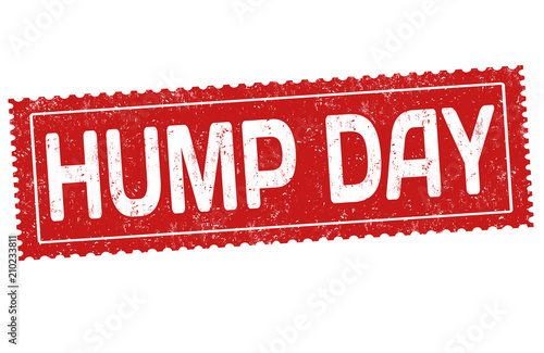 Hump day grunge rubber stamp