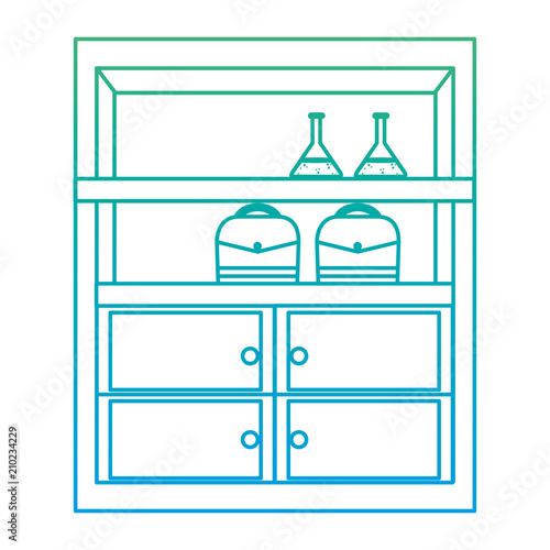 degraded line wood shelf organizer equipment style