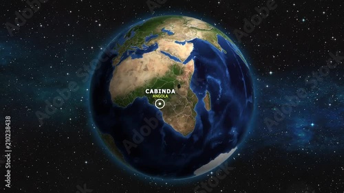 ANGOLA CABINDA ZOOM IN FROM SPACE photo