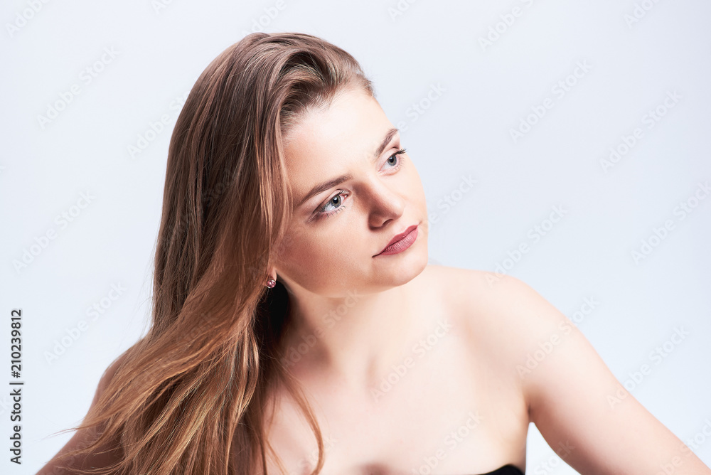 Studio portrait of young beautiful woman Studio portrait of young beautiful woman