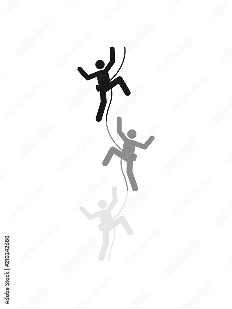 3 freunde team crew logo figur symbol bergsteiger klettern berge hoch sport hobby freizeit climbing aufstieg sicherheitsseil silhouette schwarz umriss 3 freunde team crew logo figur symbol bergsteiger klettern berge hoch sport hobby freizeit climbing aufstieg sicherheitsseil silhouette schwarz umriss