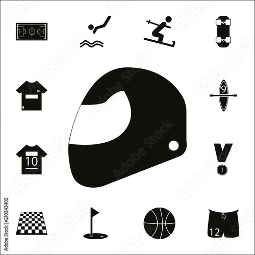 motorcycle helmet icon. Detailed set of Sport icons. Premium quality graphic design sign. One of the collection icons for websites, web design, mobile app