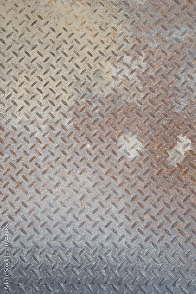 Grungy Industrial Checker Plate Background Texture with Rusty Worn Embossed Raised Diamond Pattern Wallpaper Grungy Industrial Checker Plate Background Texture with Rusty Worn Embossed Raised Diamond Pattern Wallpaper