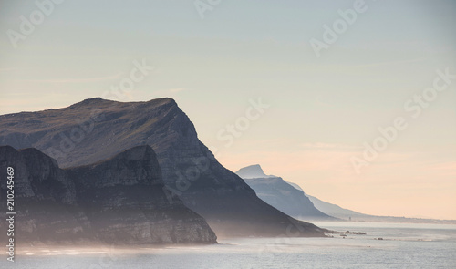 Coast view from the Cape of Good Hope, looking north to Muizenberg