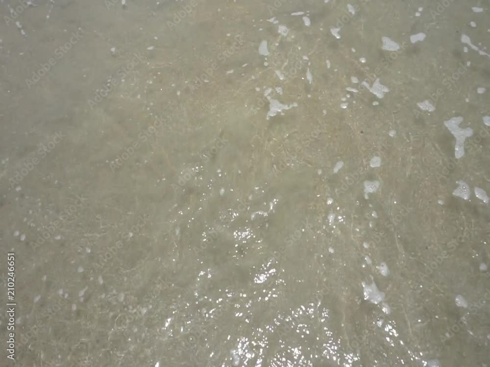 Ocean waves on a sandy beach in Southeast Asia Ocean waves on a sandy beach in Southeast Asia