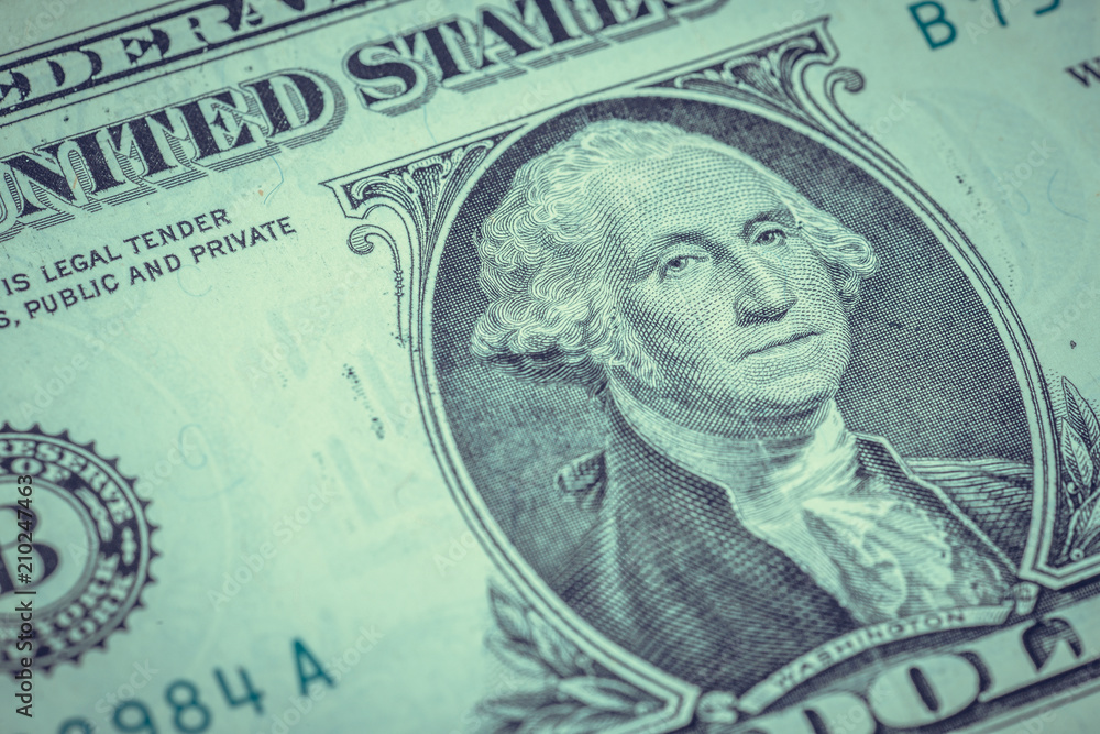 US dollar bill banknote closeup US dollar bill banknote closeup