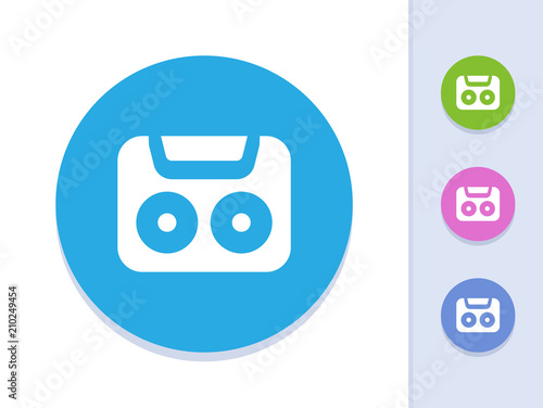 Audio Tape - Round Glyph Buttons