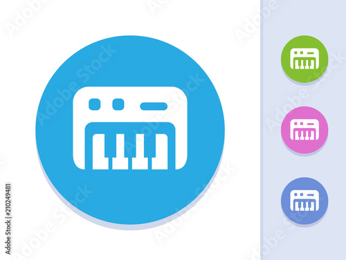 Electric Piano - Round Glyph Buttons