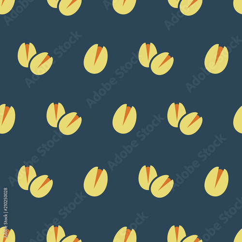 Vector pattern with pistachios