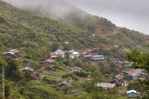 Village Settlement near Falam, Myanmar © Sam D'Cruz