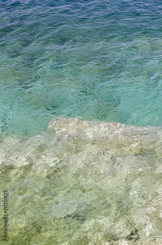 Rock and clear water