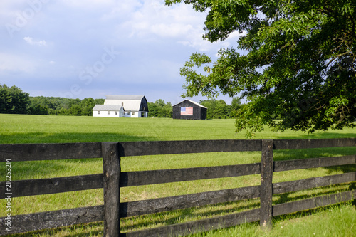 Loudoun County VA patriotic barn
