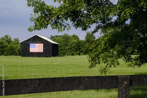 Loudoun County VA patriotic barn