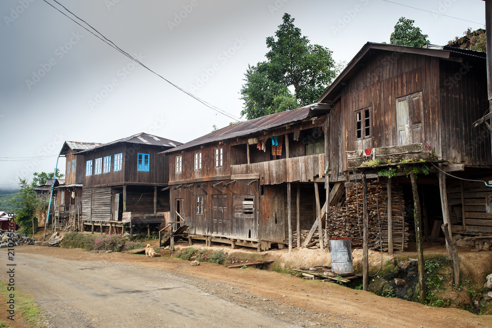 Rustic Village in Burma Rustic Village in Burma