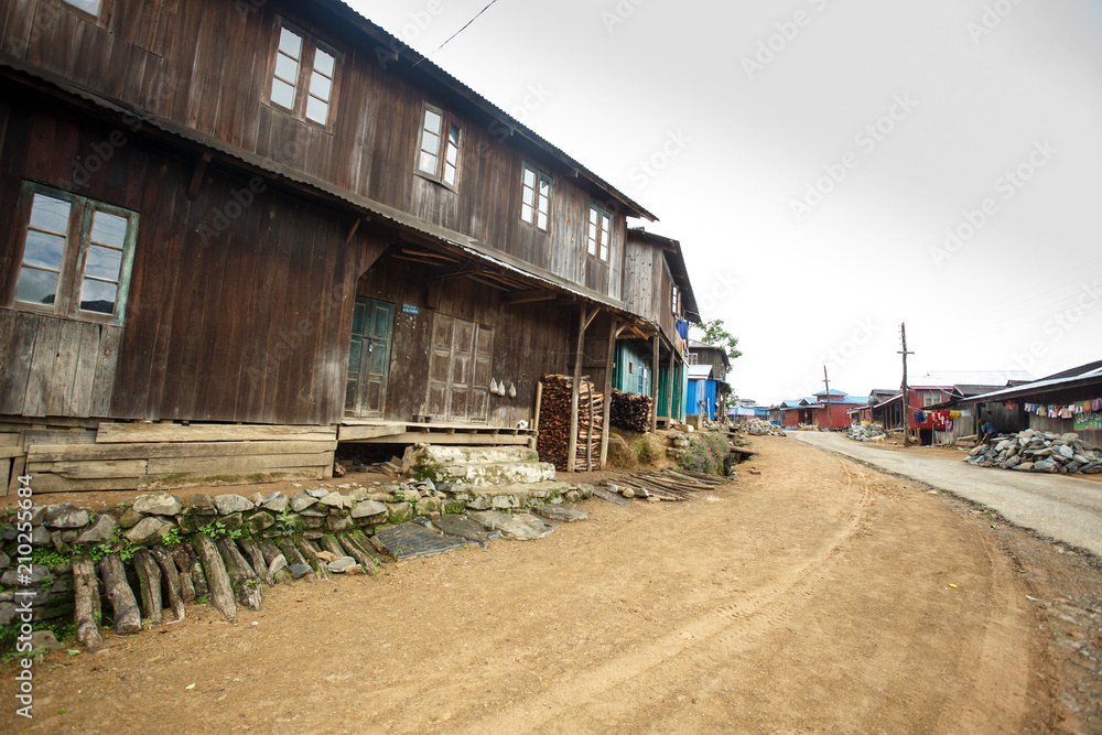 Rustic Village in Burma Rustic Village in Burma
