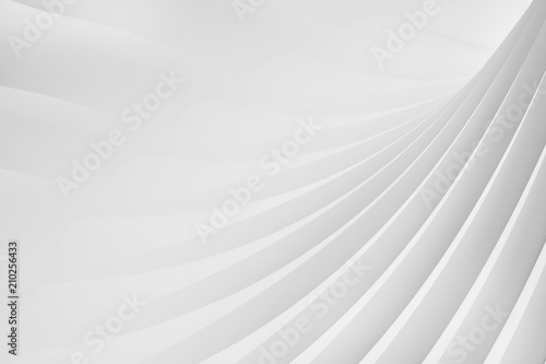 Abstract background from a serpentine flowing waves. 3d illustration