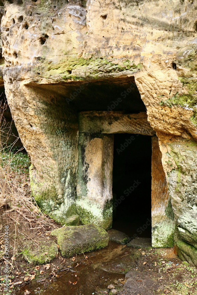 Door and portal in the rock
