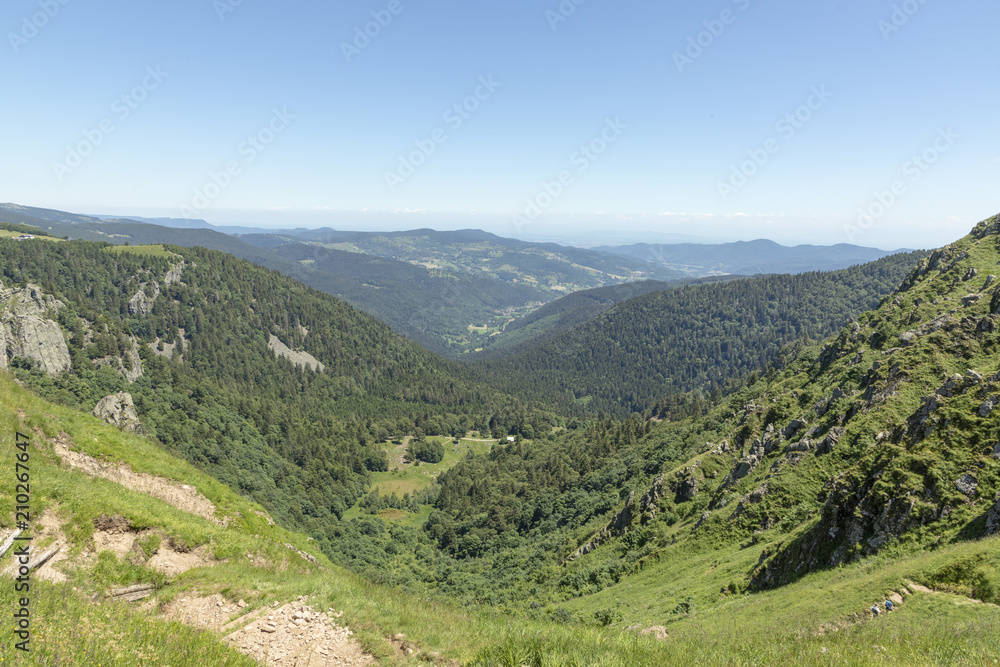 summit le Hoheneck at haute du crete in the alsace region in France