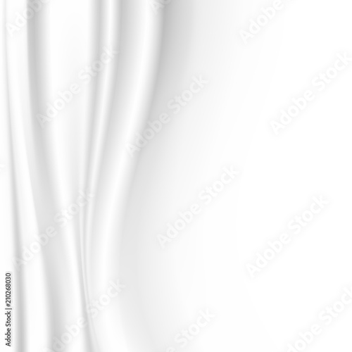 White cloth background with copy space vector illustration