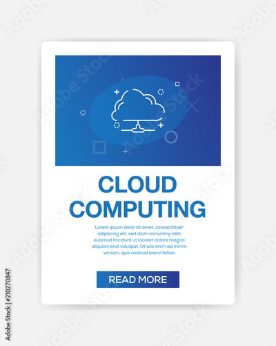 CLOUD COMPUTING ICON INFOGRAPHIC