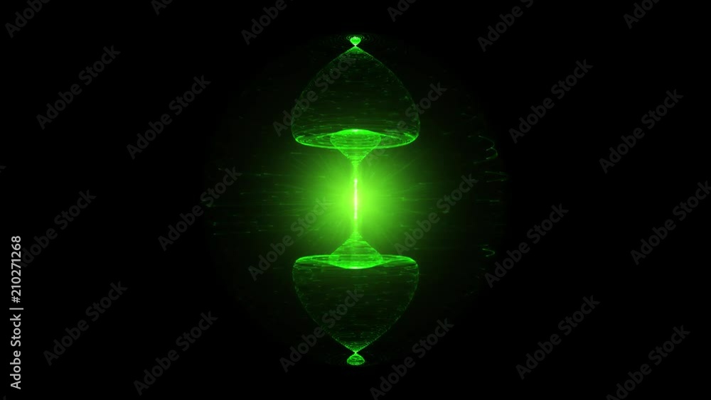 Plasma Globe With Vortex Coil Producing High Energy Particles Discharge