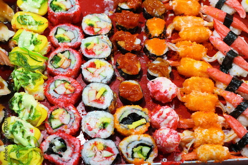 Sushi Rolls Background