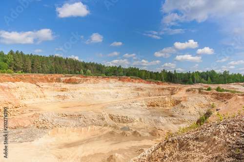 View of sandy quarry
