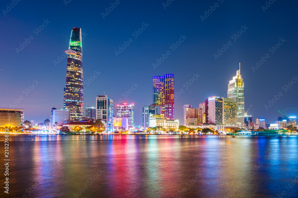 Obraz premium Ho Chi Minh city skyline