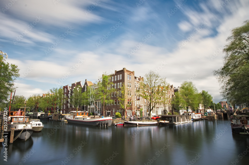 Amsterdam long exposure sky