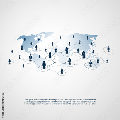Networks - Business Connections - Social Media Concept Design