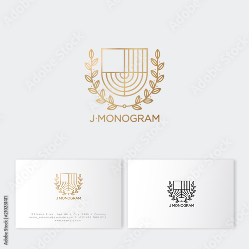 Behang J monogram
