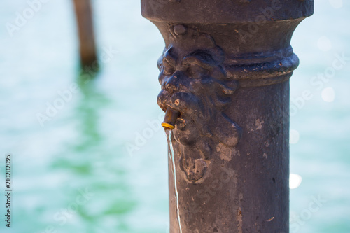 Drinking water fountain in Venice