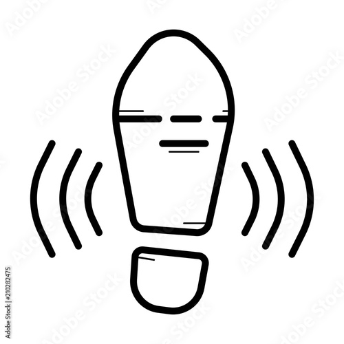foot vector icon