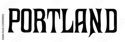 Portland vintage font #vector #isolated - Portland