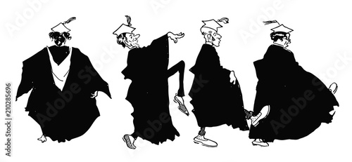 Professors graduation mortarboard #vector #isolated - Professoren Abschluss Doktorhut