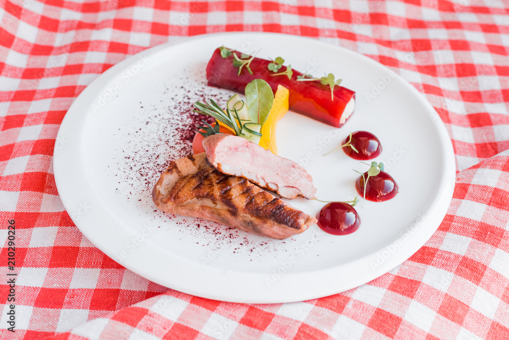 Duck with juicy vegetables Duck with juicy vegetables