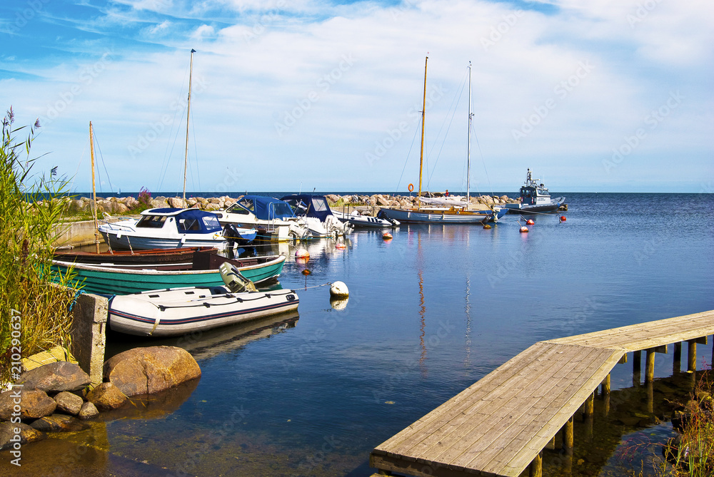 Fototapeta premium Old harbor, island Hiiumaa, Estonia