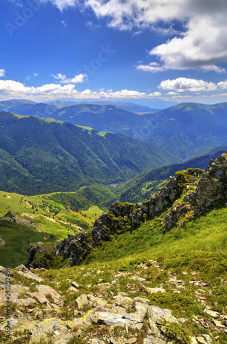 Beautiful landscape in the high mountain