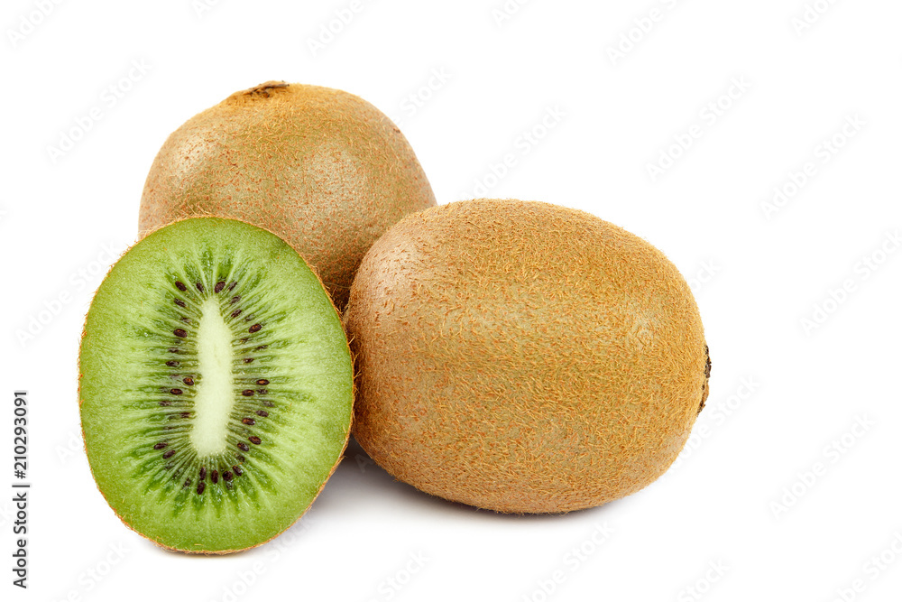 Kiwi fruit isolated on a white background Kiwi fruit isolated on a white background
