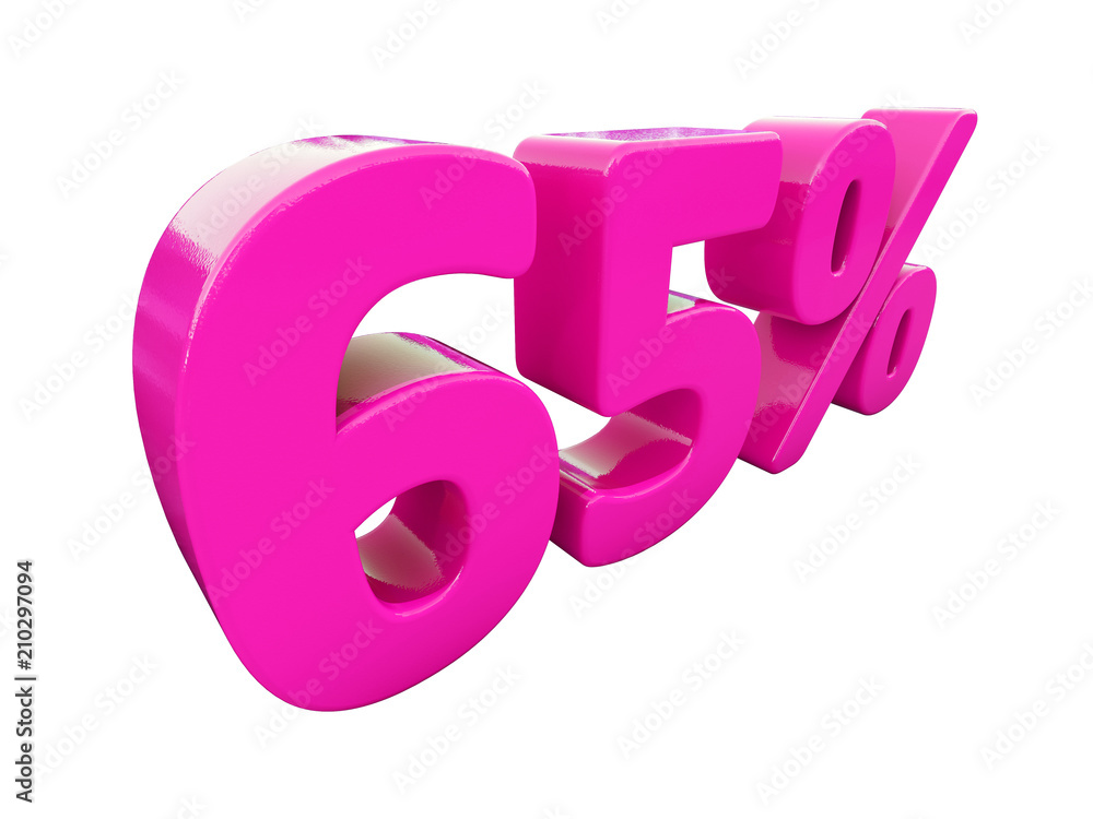 65 Percent Pink Sign 65 Percent Pink Sign