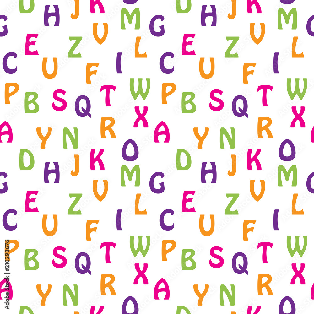 alphabet seamless pattern alphabet seamless pattern