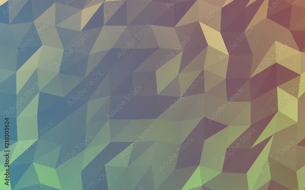 Obraz premium Abstract triangle geometrical green background. Geometric origami style with gradient. 3D illustration
