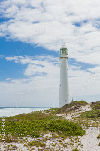 Lighthouse on the rugged Atlantic Coast of Cape Town