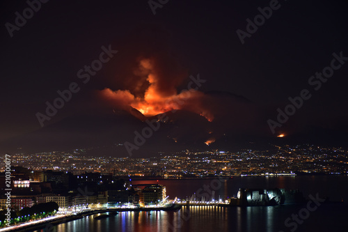 Napoli Vesuvio Incendiato
