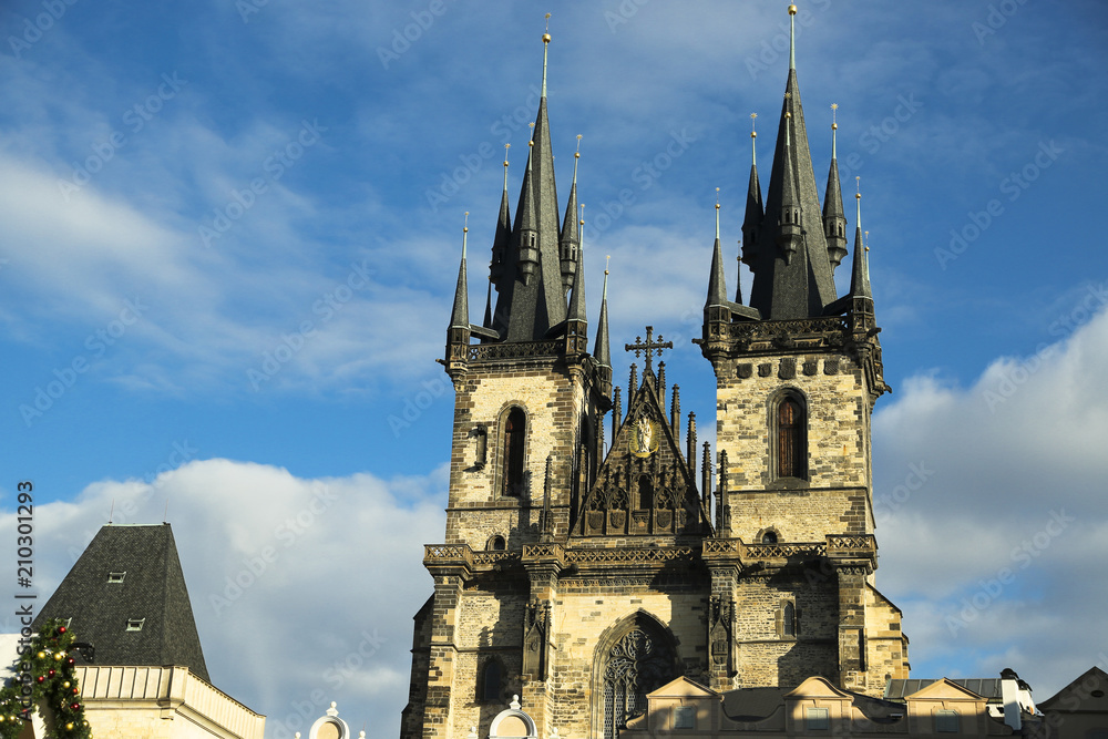 Church of Our Lady before Tyn on Old Town Square in Prague