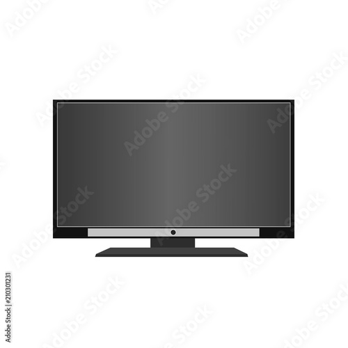 Isolated modern lcd television technology device , vector icon