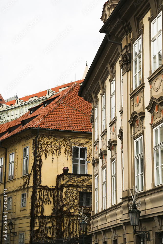 Obraz premium Old houses in Prague