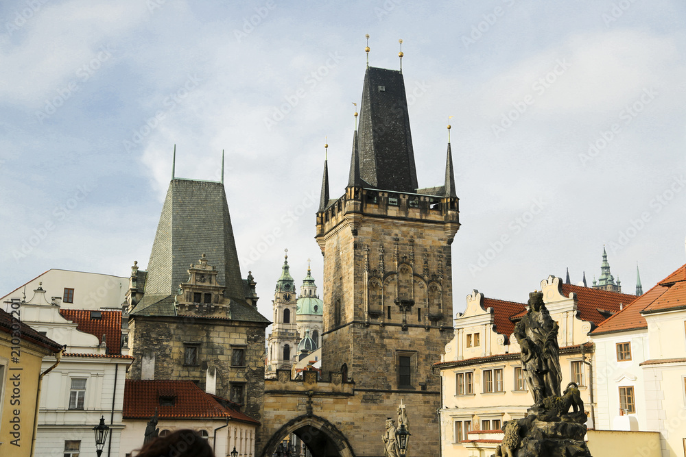 Old town of Prague. Charles bridge Old town of Prague. Charles bridge