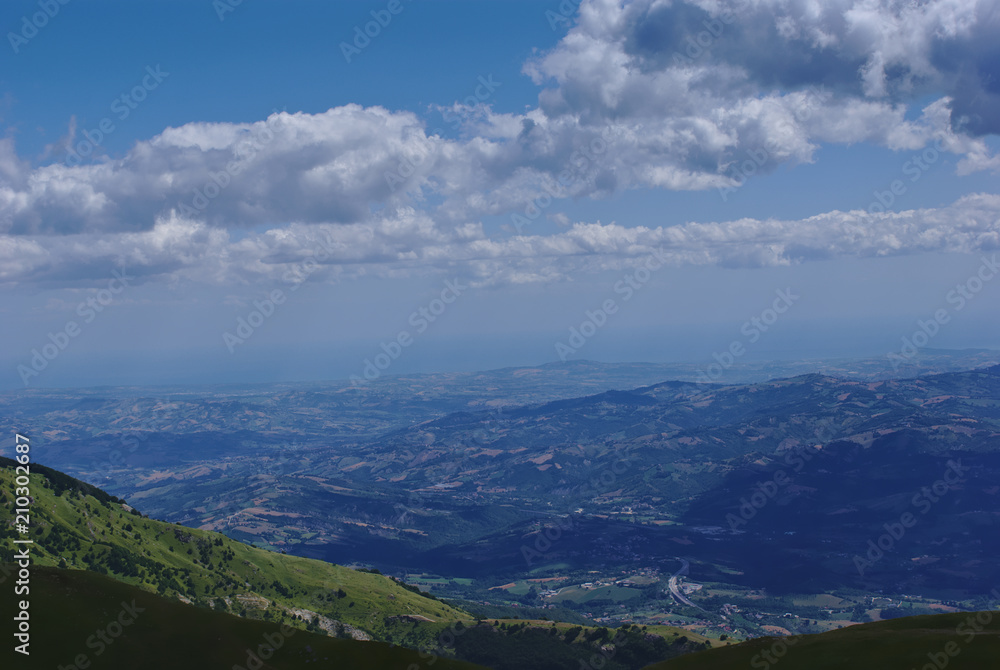 Vista panoramica dal Parco nazionale del Gran Sasso