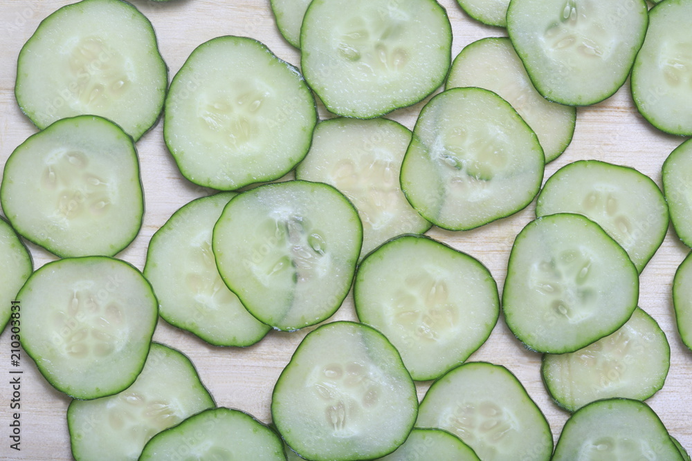 Cucumber round slices Cucumber round slices